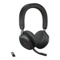 Jabra Evolve2 75 - Kabellos - Büro/Callcenter - 20 - 20000 Hz - 197 g - Kopfhörer - Schwarz mit Ladestation