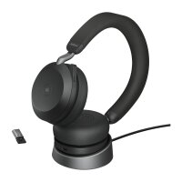 Jabra Evolve2 75 - Kabellos - Büro/Callcenter - 20 - 20000 Hz - 197 g - Kopfhörer - Schwarz mit Ladestation