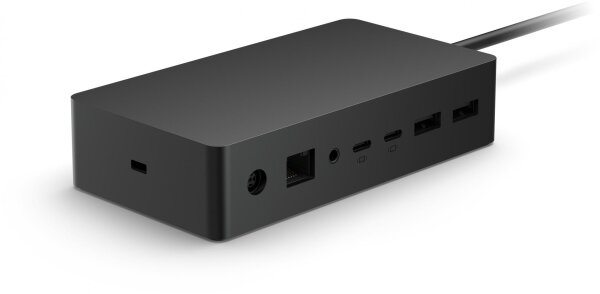 Microsoft Surface Dock 2 - Microsoft - Surface Book 3 Surface Pro 7 Surface Pro X Surface Laptop 3 Surface Go 2 Surface Pro... - Microsoft Oberflächenstecker - Schwarz
