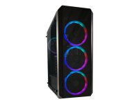 LC-Power Gaming 703B - Quad-Luxx - Midi Tower - PC - Schwarz - ATX - micro ATX - Mini-ITX - Metall - Kunststoff - Gehärtetes Glas - Gaming