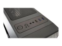 LC-Power Gaming 703B - Quad-Luxx - Midi Tower - PC - Schwarz - ATX - micro ATX - Mini-ITX - Metall - Kunststoff - Gehärtetes Glas - Gaming