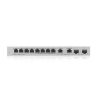 ZyXEL XGS1010-12 v2 12-Port Gigabit UnmanagedSwitch with 8-Port 1G+ 2-Port 2.5G+ - Switch - 1 Gbps