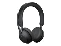 Jabra Evolve2 65 - UC Stereo - Kabellos - Büro/Callcenter - 20 - 20000 Hz - 176,4 g - Kopfhörer - Schwarz  26599-989-989