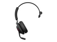 Jabra Evolve2 65 Wireless PC Headset – Noise Cancelling UC Certified Mono Headphones With Long-Lasting Battery – USB-A Bluetooth Adapter – Black