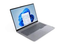 Lenovo ThinkBook 16 G7 ARP 21MW - 180°-Scharnierdesign - AMD Ryzen 5 7535HS / 3.3 GHz - Win 11 Pro - Radeon 660M - 8 GB RAM - 256 GB SSD NVMe - 40.6 cm (16") IPS 1920 x 1200 - Wi-Fi 6E, Bluetooth - doppeltöniges arktisches Grau - kbd: Deutsch - mit 1 Jahr