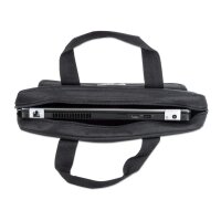 Manhattan Notebooktasche London 17,3" - Für Notebooks bis 17,3" - Top Load - schwarz - Messengerhülle - 43,9 cm (17.3 Zoll) - Schultergurt - 430 g