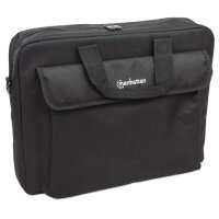 Manhattan Notebooktasche London 15,6" - Für Notebooks bis 15,6" - Top Load - schwarz - Aktenkoffer - 39,6 cm (15.6") - Schultergurt - 390 g