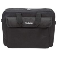 Manhattan Notebooktasche London 15,6" - Für Notebooks bis 15,6" - Top Load - schwarz - Aktenkoffer - 39,6 cm (15.6") - Schultergurt - 390 g