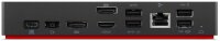 Lenovo ThinkPad Universal USB-C Smart Dock, Kabelgebunden, Thunderbolt 4, 1000 Mbit/s, Schwarz, 4K Ultra HD, 3840 x 2160 Pixel