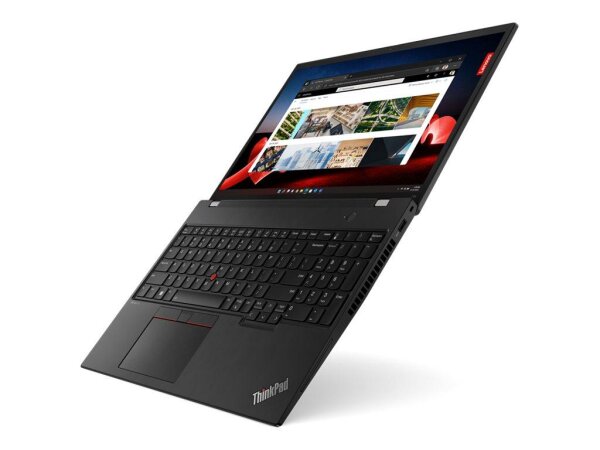Lenovo ThinkPad T16 Gen 2 21HH - 180°-Scharnierdesign - Intel Core i5 1335U / 1.3 GHz - Win 11 Pro - Intel Iris Xe Grafikkarte - 8 GB RAM - 256 GB SSD TCG Opal Encryption 2, NVMe - 40.6 cm (16")