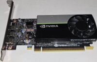 PNY nVidia GeForce T400 Grafikkarte NVIDIA T400  384 Shader Einheiten  1.425 MHz  GDDR6  64 Bit  10 Gbit/s Speichertakt  aktiv Kühlung  DirectX 12.1  OpenGL 4.6  7680 x 4320