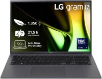 LG gram 17" Intel Core Ultra 5 125H 8GB/512GB SSD Win11 grau 17Z90S-G.AR56G - Core Ultra 5 - 4,5 GHz