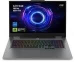 Lenovo LOQ Gaming AI Laptop | 17.3" Full HD 165Hz Display | NVIDIA GeForce RTX 5070 | Intel Core i7-14700HX | 16GB RAM | 1TB SSD | Win11 | QWERTZ | 24-Zonen-RGB-Tastatur | Grau