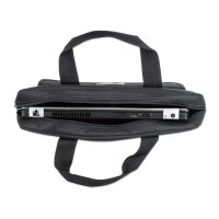 Manhattan Notebooktasche London 15,6" - Für Notebooks bis 15,6" - Top Load - schwarz - Aktenkoffer - 39,6 cm (15.6") - Schultergurt - 390 g