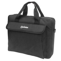 Manhattan Notebooktasche London 14,1" - Für Notebooks bis 14,1" - Top Load - schwarz - Messengerhülle - 35,8 cm (14.1") - Schultergurt - 350 g