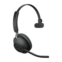 Jabra Evolve2 65 - MS Mono - Mit Ladestation Kabellos - Büro/Callcenter - 20 - 20000 Hz - 99,2 g - Kopfhörer - Schwarz