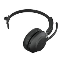 Jabra Evolve2 65 - MS Mono - Mit Ladestation Kabellos - Büro/Callcenter - 20 - 20000 Hz - 99,2 g - Kopfhörer - Schwarz