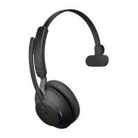 Jabra Evolve2 65 - MS Mono - Mit Ladestation Kabellos - Büro/Callcenter - 20 - 20000 Hz - 99,2 g - Kopfhörer - Schwarz